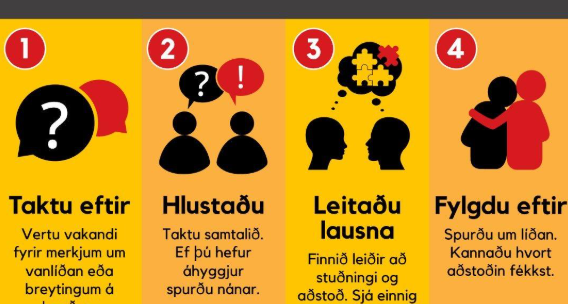 Fræðsla um sjálfsvígshugsanir fyrir starfsfólk